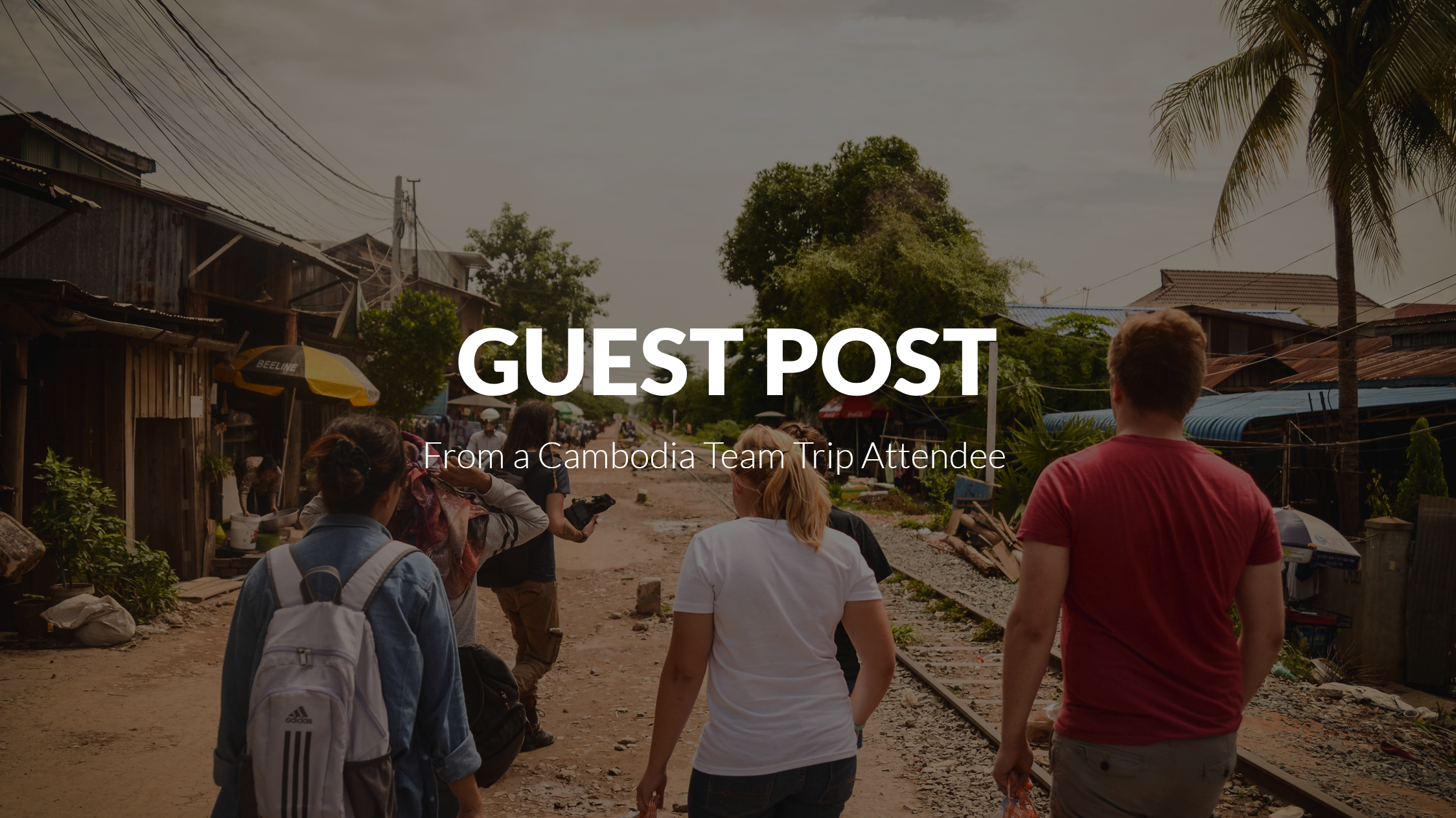 Guest Post: Saving Moses Leads by Example - Team Trip - Title Page