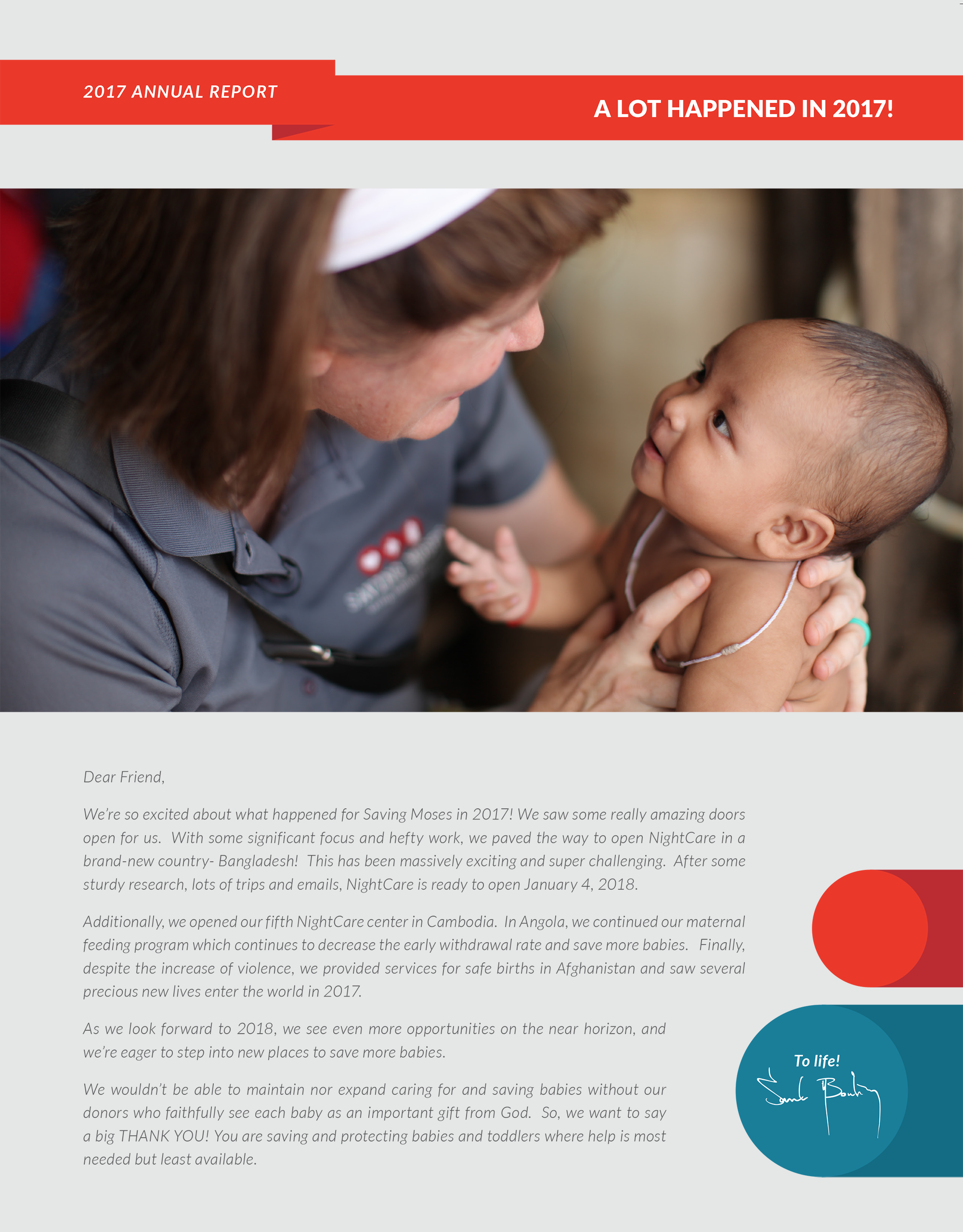 Child and caregiver interacting in a nurturing environment, highlighting Saving Moses' mission to support vulnerable children in their annual report.