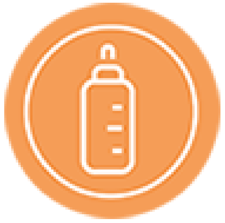 Baby bottle icon symbolizing nutrition and care for malnourished children, supporting Saving Moses' mission to help kids like Belito.
