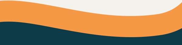 Abstract wavy design in orange and teal colors, symbolizing hope and care for children, aligned with Saving Moses' mission to support malnourished kids.